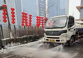 2022年濟南的第一場雪，魯商服務(wù)在行動